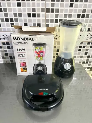Liquidificador TURBO + Sanduicheira MONDIAL - SEMINOVOS
