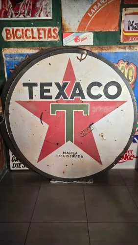 Placa Antiga Texaco