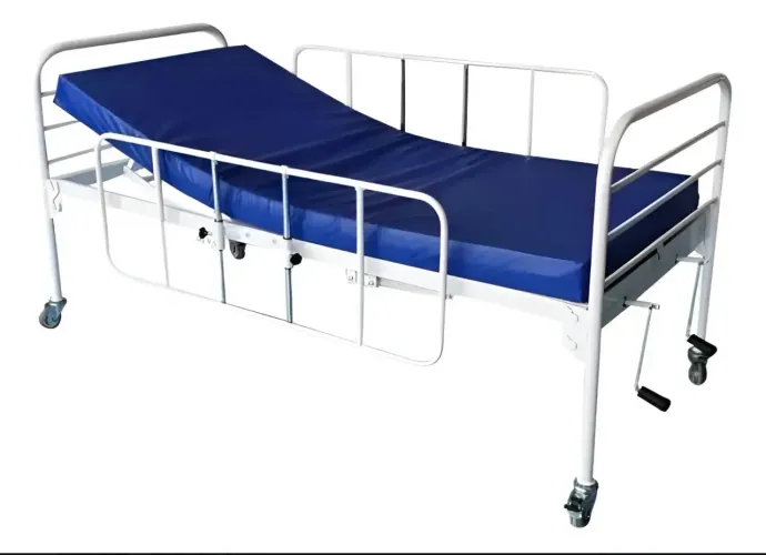Cama Hospitalar Manual Fowler 2 Mov + Colchão