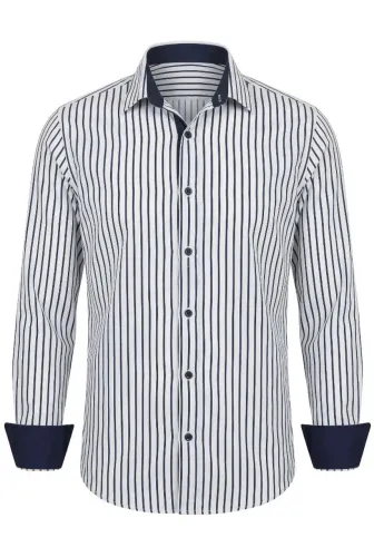 Camisa masculina slim fit