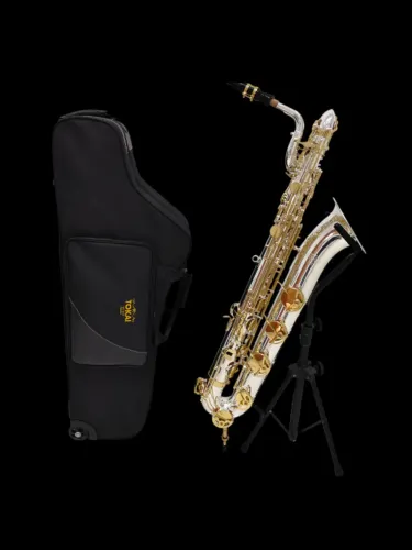 Sax Baritono Tokai TSB-200PG Mib c/ La grave - Prata c/ Dourado - Novo De Mostruário/Troco