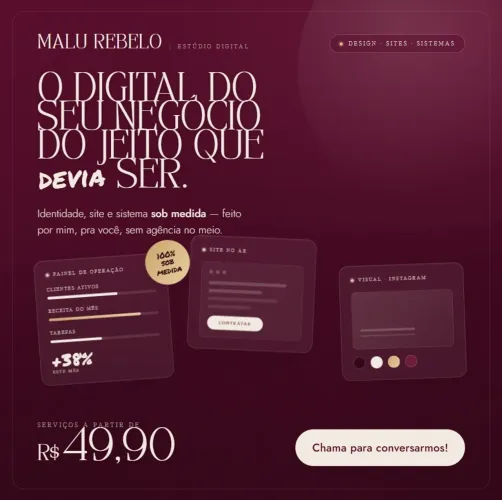 SITES, ARTES E SERVIÇOS DIGITAIS com preço acessível - PEQUENOS NEGÓCIOS 