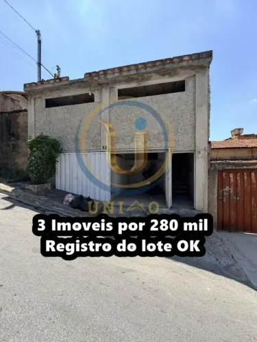3 Imóveis por 280 mil 1 Casa + 2 Kitnets Oportunidade Ao lado da Feirinha do Palmital