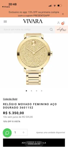 Desapego relógio movado