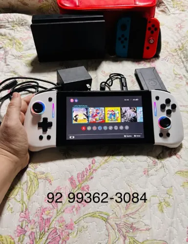 Nintendo switch desbloqueado 256gb ac cartao