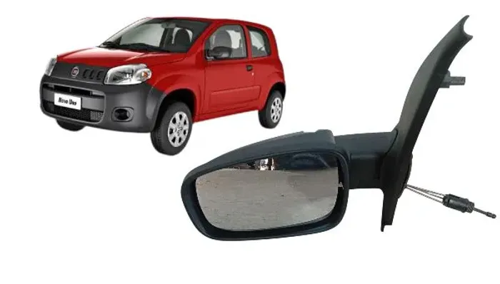 Retrovisor Esquerdo Fiat Uno Vivace 2013 a 2021 Usado Original