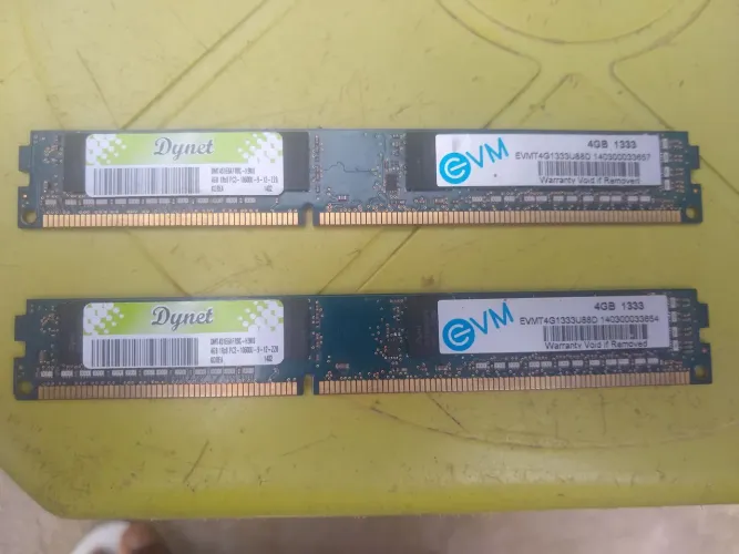 Memória Ram 2x4 8 GB DDR3 1333hz