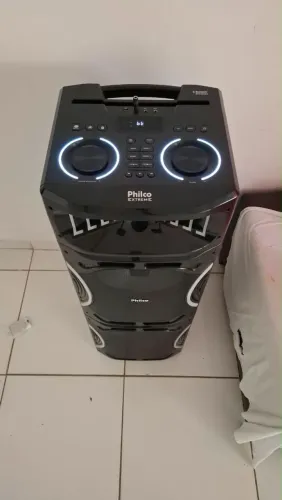 Caixa de Som Torre Philco Extreme PCX35000 3500W - Ótimo Estado