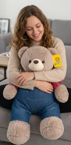Lindo Urso de Pelúcia Grande Caipira