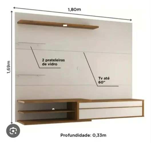 Painel para tv até 60 polegadas