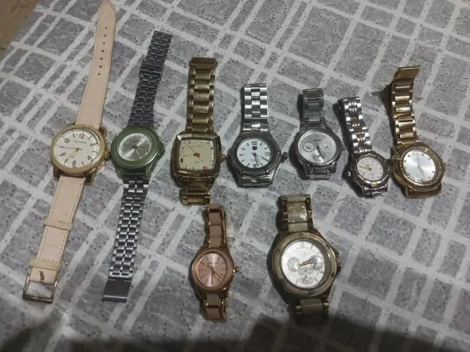 9 Relógios Femininos (Technos, Orient, Anne Klein, Mondaine e Champion), Leia o Anúncio