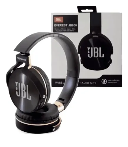 Fone De Ouvido Sem Fio Wireless Jb950everest Headphone Over Ear Cor:verde
