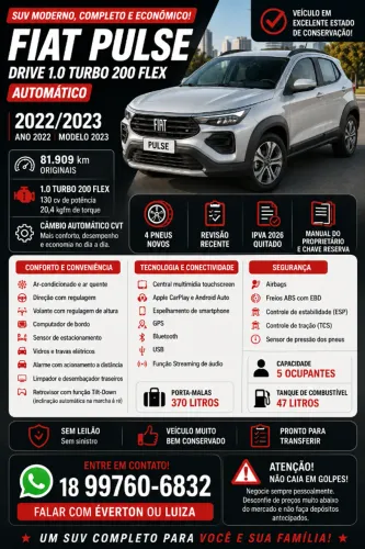 Fiat Pulse Drive 1.0 Turbo 200 Flex Aut. 2023