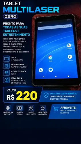 VENDE-SE TABLET MULTILASER M8_46