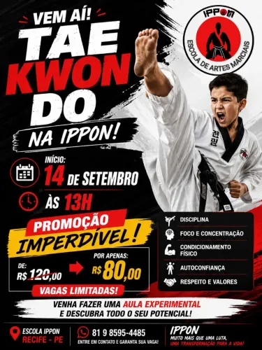 Aulas de tae Kwon do