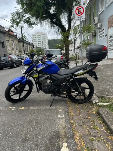 Yamaha Fazer 150 azul super econômica 