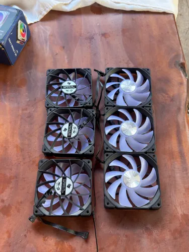 Kit com 6 Fans 120mm PWM + ARGB