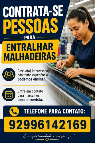 Contrata-se entralhador (a)