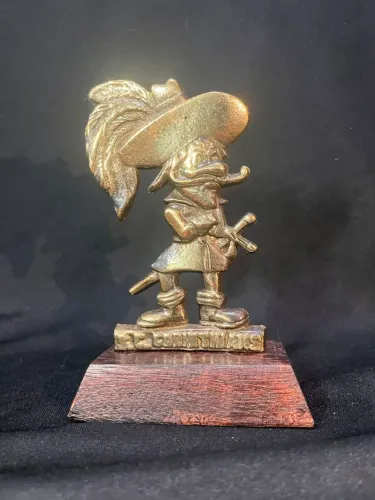 Mascote vintage do Corinthians em latão