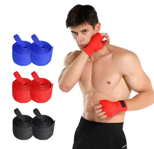 Bandagem Elástica(2 unidades )3 Metros Muay Thai - Faixa de Boxe - Artes Marciais
