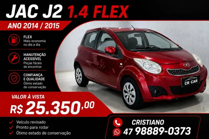 JAC J2 1.4 Jet Flex 16V 5P MEC 2015