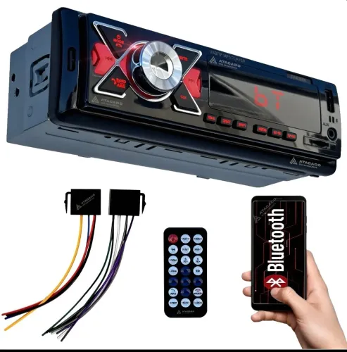 Radio automotivo Bluetooth novo