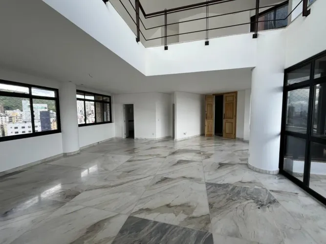 Cobertura 4 Quartos para alugar exclusivo, no Anchieta BH - 442m² 5 vagas, vista definitiv