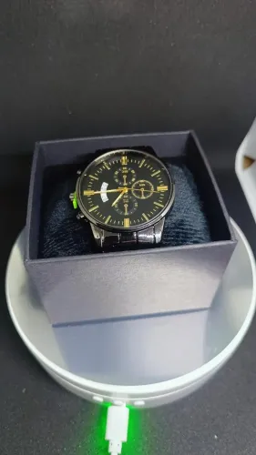 Relógio Masculino Luxo Preto