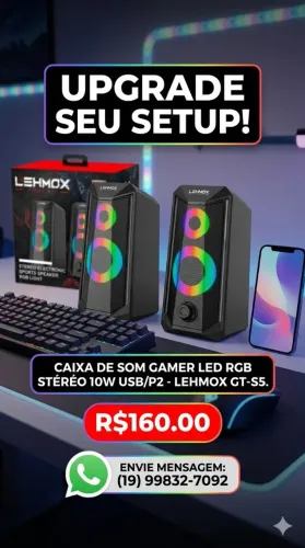 Caixa de som gamer