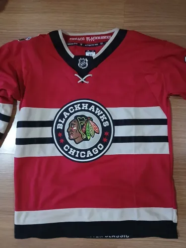Jersey hockey NHL Chicago Blackhawks Stadiium Séries. Tam G