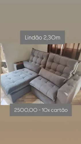 Sofá Retrátil e Reclinável 