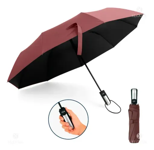 Guarda Chuva Abre E Fecha Automático Reforçado Contra Vento