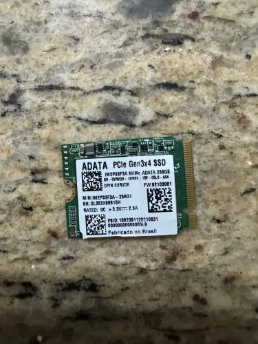 SSD M.2 NVMe ADATA 256GB PCIe Gen3