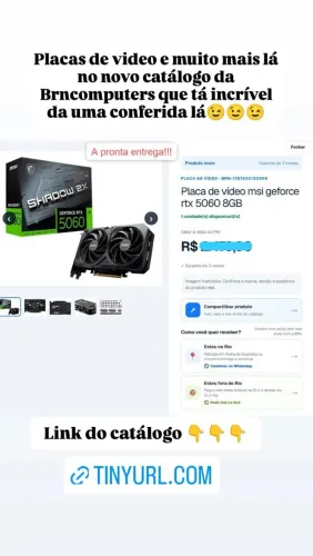 Rtx 5060 8gb com garantia nova lacrada