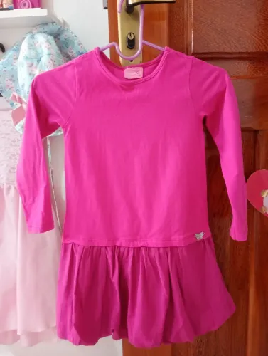 Vestido infantil estilo balonê
