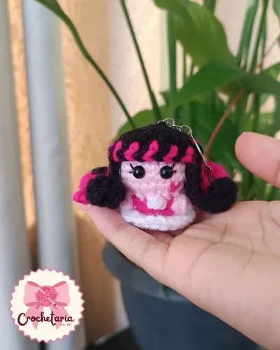 Chaveiro Draculaura Monster high em crochê