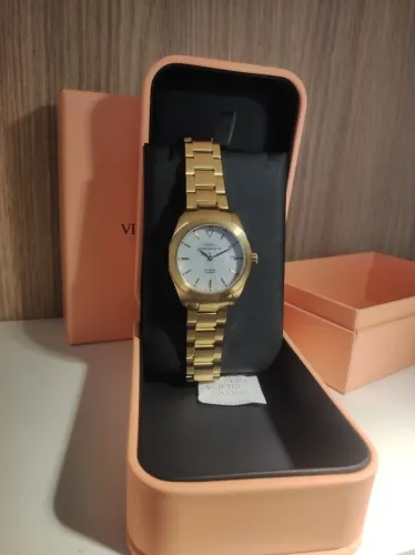 Relógio Vivara novo original dourado