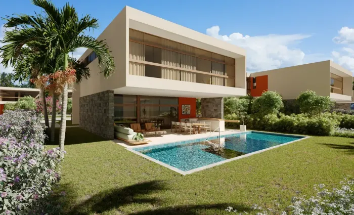 PRAIA DOS CARNEIROS - Casa com 436 m² 5 suítes, condomínio de luxo frente mar