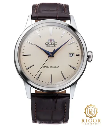 Relógio Orient Bambino RA-AC0M04Y30B - Pulseira Couro Marrom e Mostrador Branco Cream