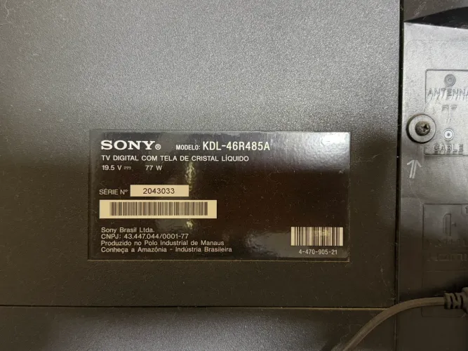 TV Sony 46 Polegadas - NÃO É SMART