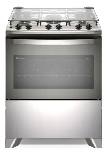 Fogão eletrolux inox 5 bocas