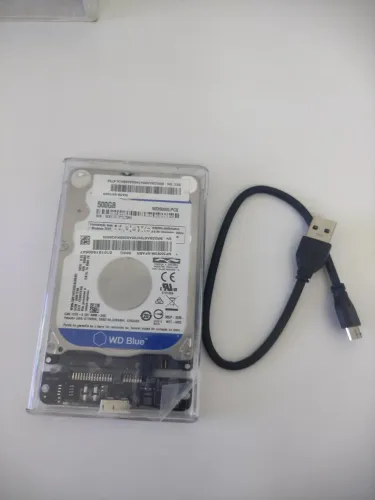 HD externo 500 gb saudável USB 3.0