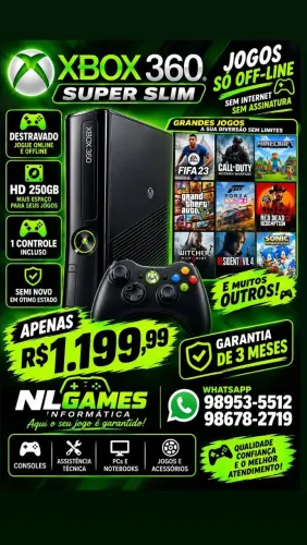 Xbox 360 ultra slim 500GB