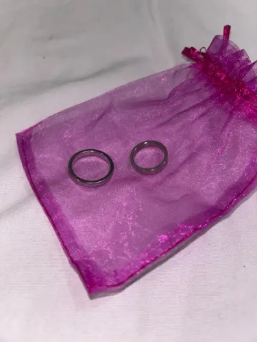 Kit com 2 anéis de aço inoxidável - Aros 21 e 14