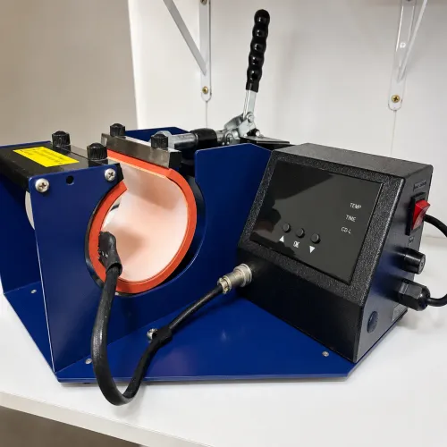 Prensa Térmica Profissional P/ Canecas marca Mundi | Semi nova + 3 mantas de silicone