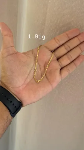 Pulseira em ouro 18k ocada 