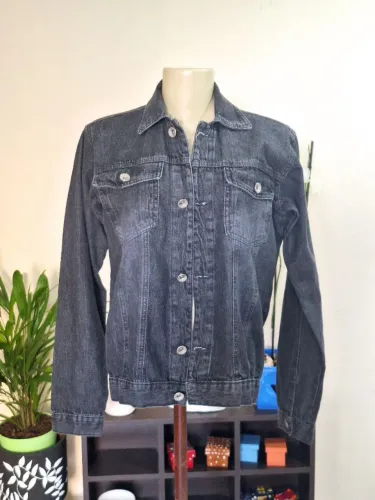 Jaqueta jeans preta