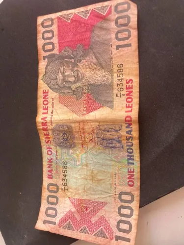 Lote 6 Cédulas Antigas de Serra Leoa (África) - Coleção / Numismática