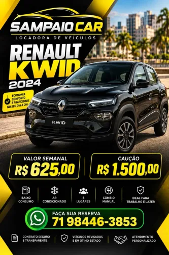 Renault Kwid Intense 1.0 Flex 12V 5P Mec. 2024