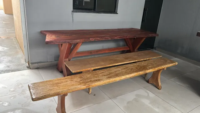 Mesa madeira maciça rústica